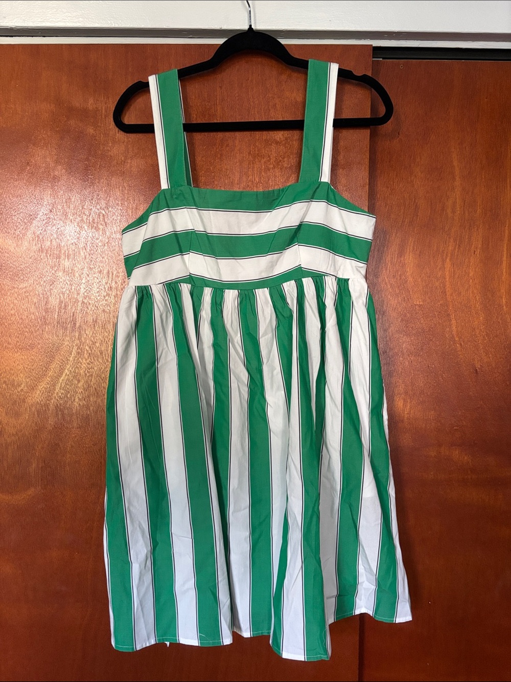 GAP Green and White Striped Mini Dress
